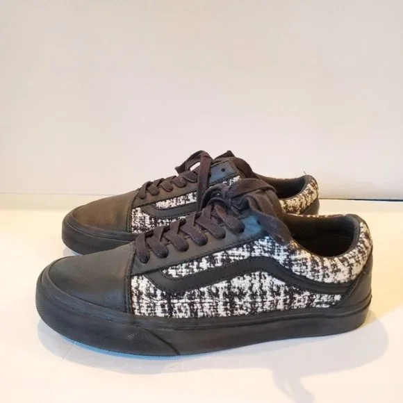 新品 VANS KARL lagerfeld OLD SKOOL LACELESS PLATFORM バンズ カールラガーフェルド オールドスクール US9.5 27.5cm CHANEL SUPREME Vans Classic Slip-On Karl Lagerfeld Black White Men\u0027s